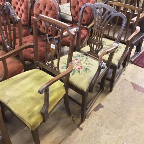 3 carver chairs